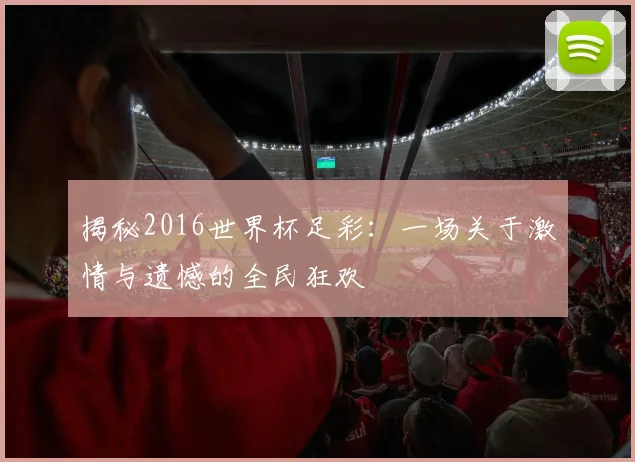揭秘2016世界杯足彩：一场关于激情与遗憾的全民狂欢